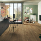 Preview: Feinsteinzeugfliese Blustyle Green Wood Oak Gold 20x120 cm